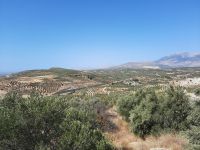 Ausblick vom 500 Meter hohen Hügel des Orthi Petra...