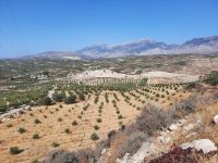 Ausblick vom 500 Meter hohen Hügel des Orthi Petra...