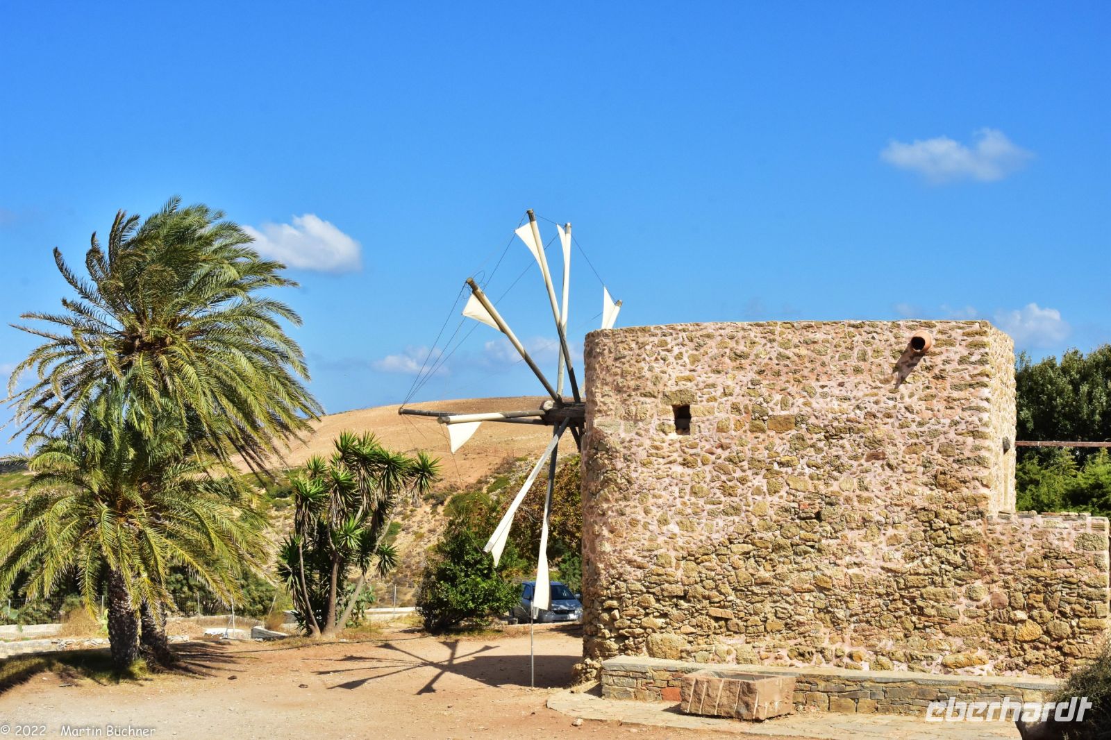 Venezianische Windmühle des Kloster Toplou