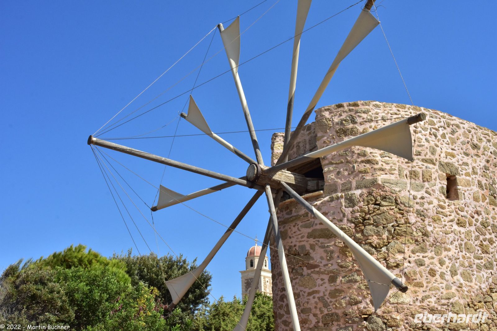 Venezianische Windmühle des Kloster Toplou