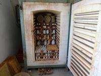 Töpferei in Thrapsano - neuer Brennofen