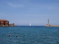 Chania - venezianischer Hafen mit Leuchtturm