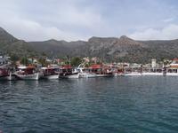 Blick auf den Hafen von Elounda