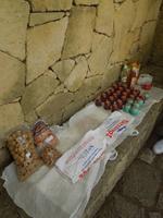 Snack im Kloster in Arkadi