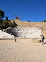 Im antiken Stadion von Rhodos-Stadt