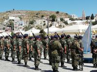 Militärparade auf Symi