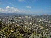 Ausblick von Filerimos ins Landesinnere
