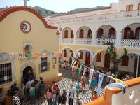 herrlicher Blick in den Innenhof Kloster Panormitis