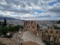 Athen - Odeon des Herodes Atticus am Fuße der Akropolis 