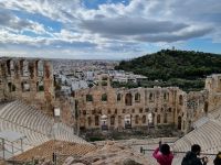 Athen - Odeon des Herodes Atticus am Fuße der Akropolis 