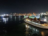 Ausfahrt der MS Celestyal Journey von Alexandria (Ägypten)...