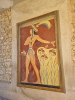 Insel Kreta - Palast von Knossos (Südeingang mit dem Fresco des Lilienprinzen)