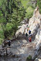 Abstieg in der Samaria-Schlucht