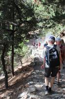 Wanderer in der Samaria-Schlucht