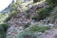 Reisegäste auf dem Weg nach Polirrinia