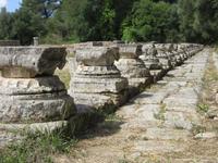  Am antiken Hotel in Olympia