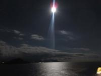 Vollmond an der Küste von Epirus