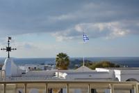 Blick von der Panagia Evangelistria auf das Meer