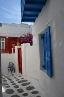 Rot als außergewöhnliche Farbe auf Mykonos