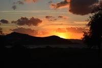 Sonnenuntergang in unserem Hotel auf Naxos