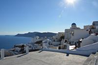 Oia- Weiße Architektur und blaue Kuppeln