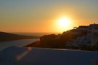 Sonnenuntergang in Oia Santorini