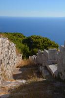 Überreste der antiken Stadt Thira 