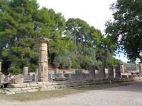 Der Tempel der Hera in Olympia