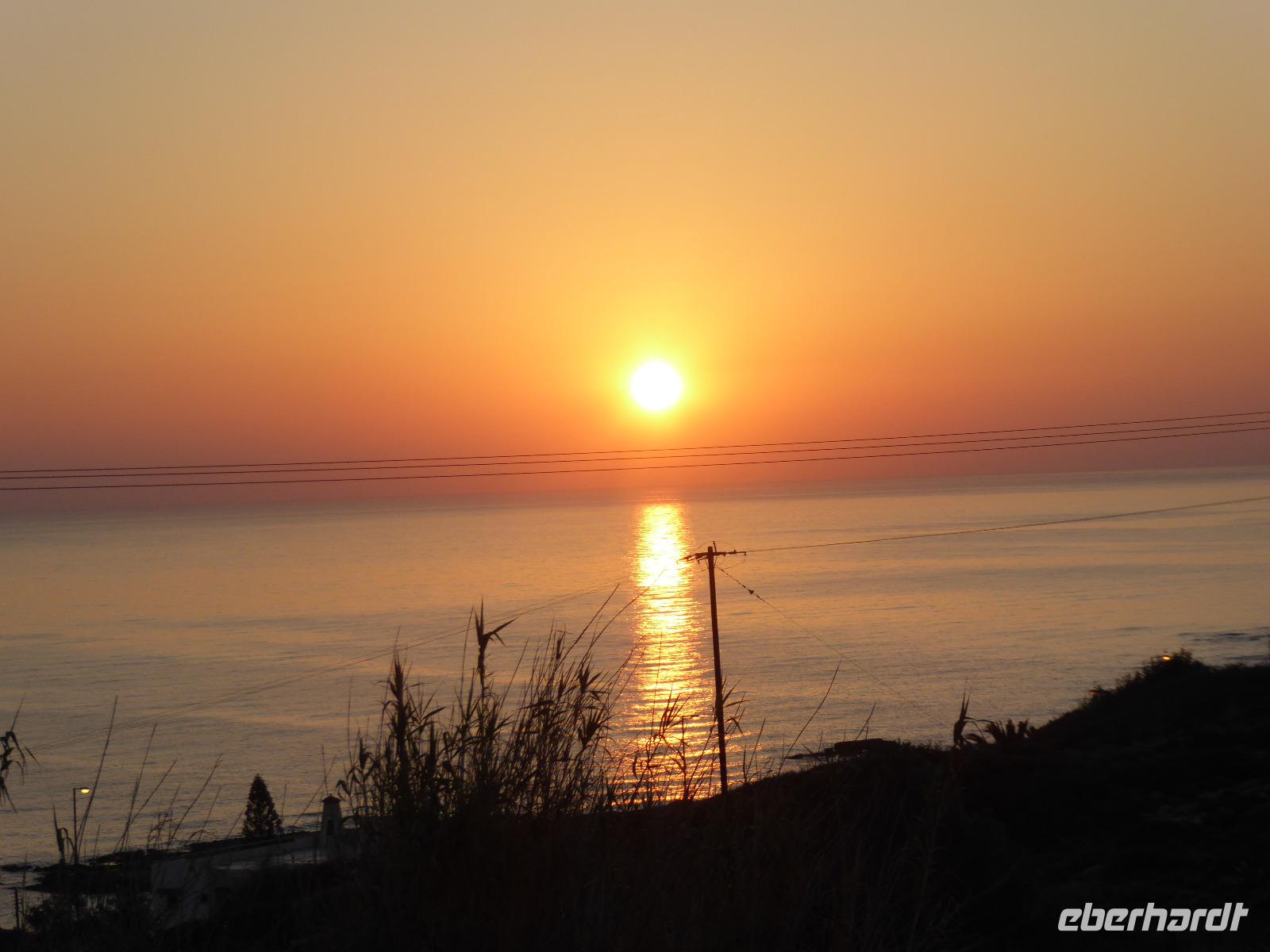 Sonnenaufgang am Hotel Minos Palace
