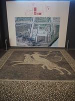 Bodenmosaik im archäologischen Museum in Pella