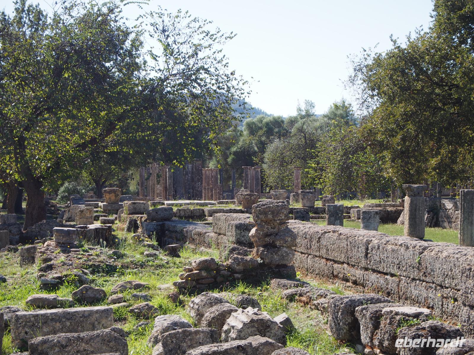 Ausgrabungstätte in Olympia