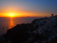 Santorin: Sonnenuntergang in Oía