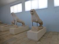 Original Löwen von Delos im Museum
