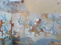 Prähistorisches Museum Thira, blaue Affen