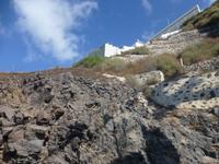 Seilbahnfahrt auf Santorin