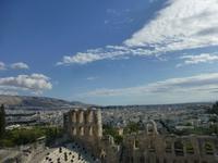 Blick von der Akropolis - altes Theater