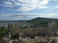 Blick von der Akropolis - altes Theater