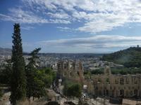 Blick von der Akropolis - altes Theater