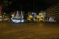 Der Kreisverkehr vor unserm Hotel 