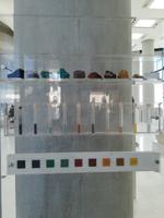 Minerale zum Erstellen von Farbe für die Verzierungen