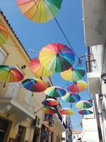 Bunte Straßendekoration - Ort Ägina