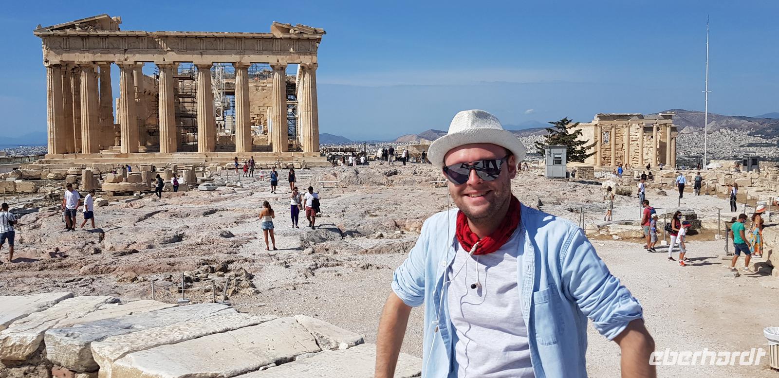 Jacob Spangenberg an der Akropolis in Athen