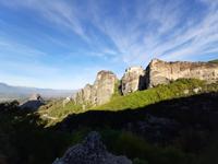 Meteora-Felsen - Kloster des heiligen Nikolaus und Kloster Varlaám