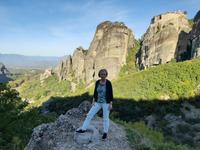 Meteora-Felsen - Kloster des heiligen Nikolaus und Kloster Varlaám