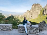 Meteora-Felsen - Kloster des heiligen Nikolaus und Kloster Varlaám