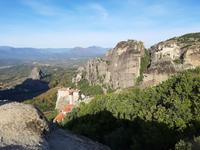 Meteora-Felsen - Kloster der heiligen Barbara und Kloster Varlaám