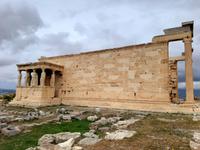 Athen - Akropolis (Tempel von Erectheum mit den Statuen der Karyatiden)