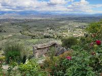 Mystras - Blick vom Kloster Pantanassa ins Umland 