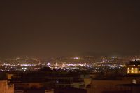 Blick u¨ber Athen bei Nacht