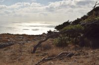 Blick von Alt-Thira auf die Ägäis